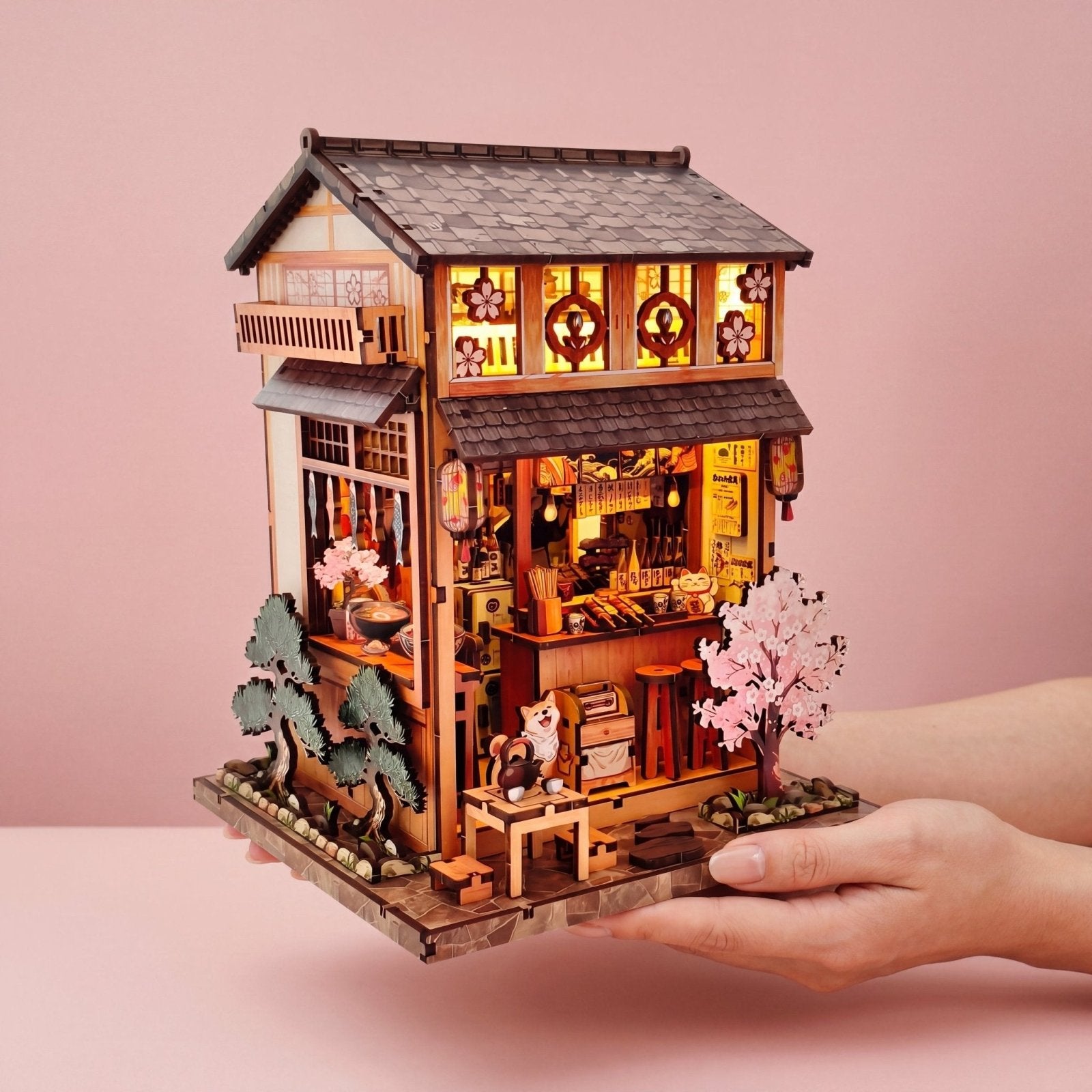 Yakitori Grill House DIY book nook kit front view